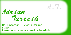 adrian turcsik business card